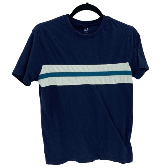 Gap Everyday Stripe Colorblock Short Sleeve Tee XS - Picture 2 of 5
